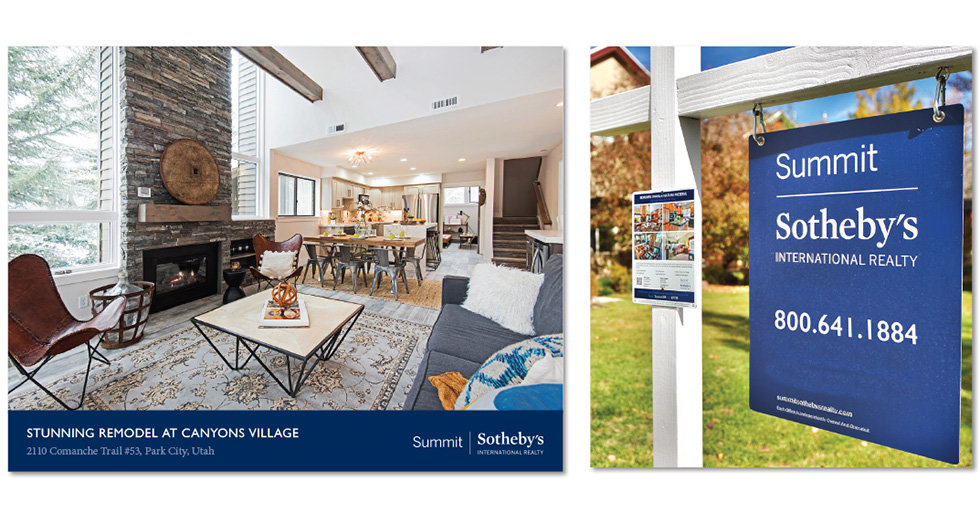 Sotheby's property brochures and yard signs