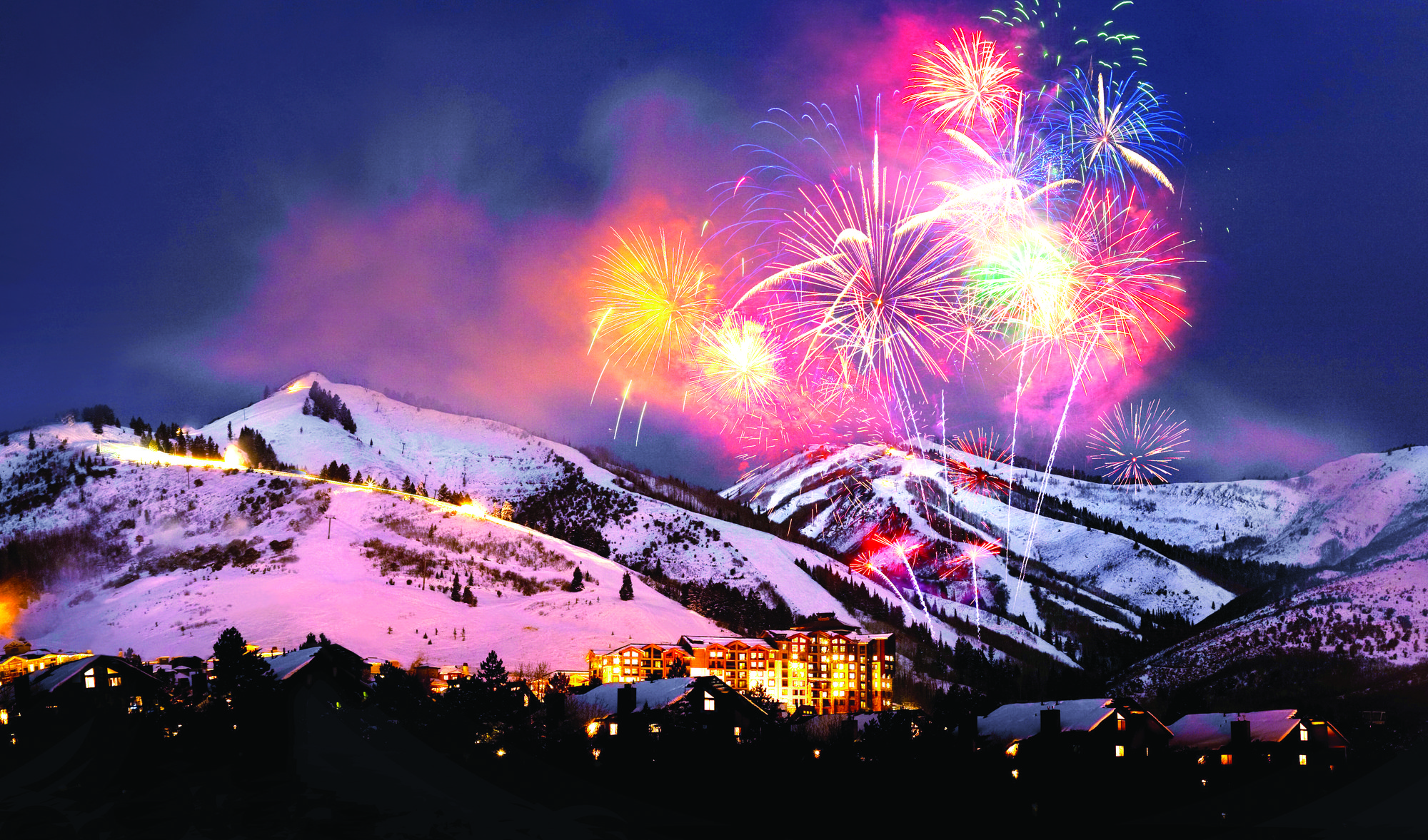Park City Mountain New Year's Fireworks