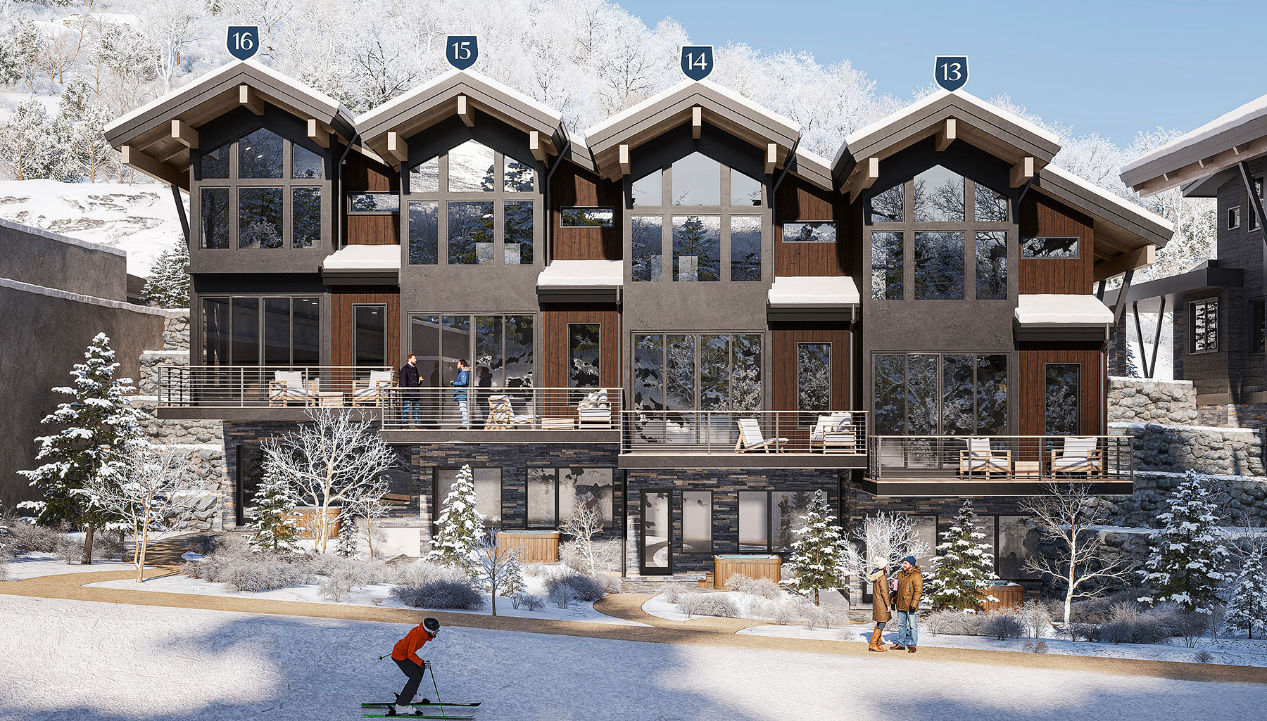 The Havens two Bedroom ski-in, ski-out townhomes